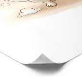 Beer in badkuipbuis kinderbadkamer muurkunst poster (Hoek)