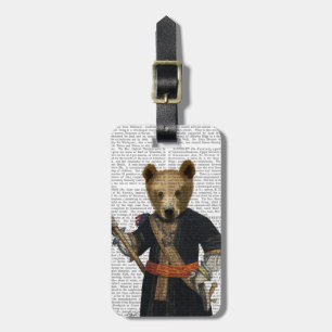 Beer in Blauwe Robes 2 Bagagelabel