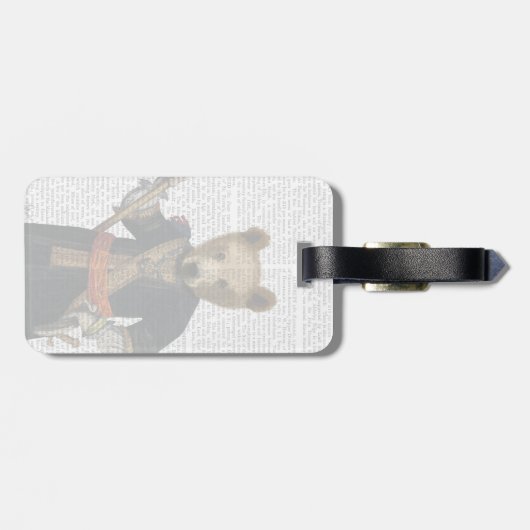 Beer in Blauwe Robes 2 Bagagelabel (Achterkant horizontaal)