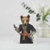 Beer in Blauwe Robes 2 Briefkaart (Staand voorkant)