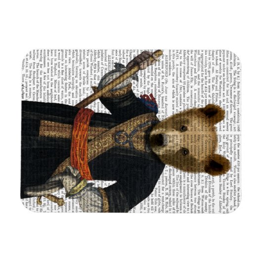 Beer in Blauwe Robes 2 Magneet (Horizontaal)