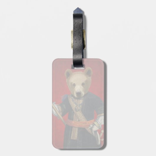 Beer in Blauwe Robes 3 Bagagelabel (Achterkant verticaal)