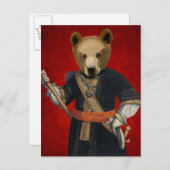 Beer in Blauwe Robes 3 Briefkaart (Voorkant / Achterkant)