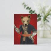 Beer in Blauwe Robes 3 Briefkaart (Staand voorkant)