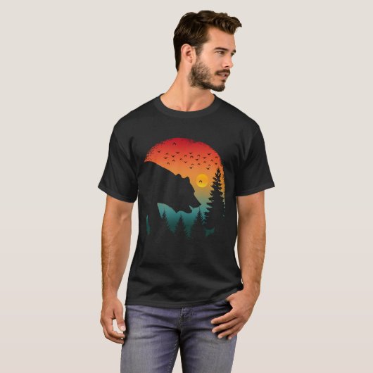 Beer In Bos Vintage T-shirt (Voorkant volledig)