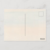 Beer in Bruin Plaid Trui met Gele Ballon Briefkaart (Achterkant)