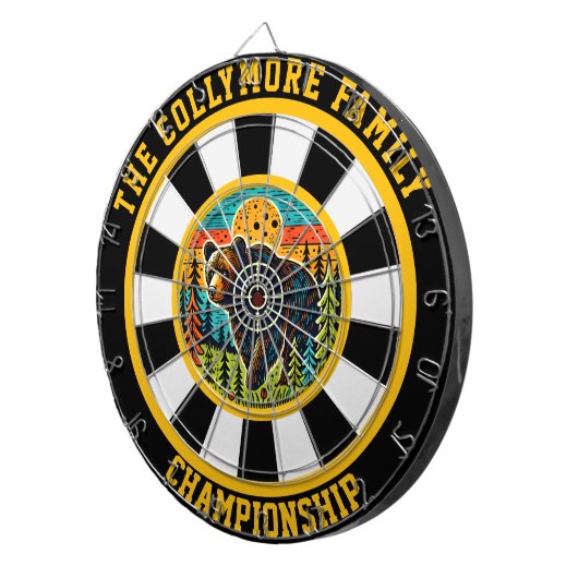 Beer in Bullseye Art Dartbord (Voorkant Rechts)