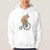 Beer in Circus met fiets Hoodie (Voorkant)