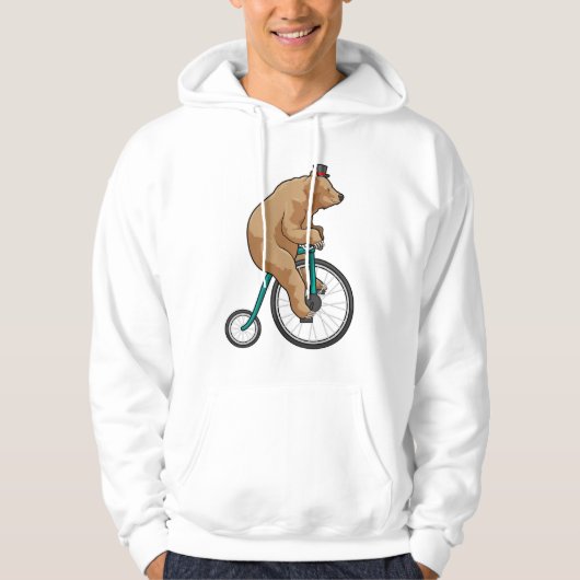 Beer in Circus met fiets Hoodie (Voorkant)