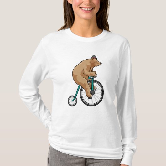 Beer in Circus met fiets T-shirt (Voorkant)