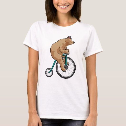 Beer in Circus met fiets T-shirt (Voorkant)