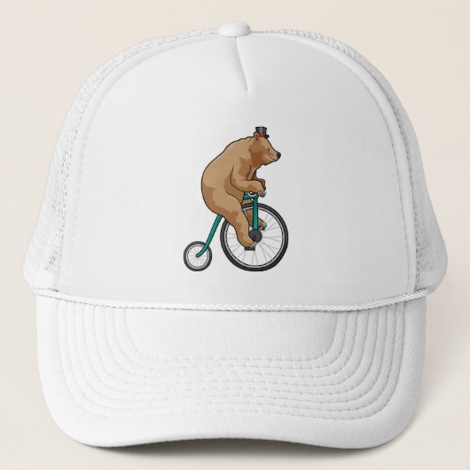Beer in Circus met fiets Trucker Pet (Voorkant)
