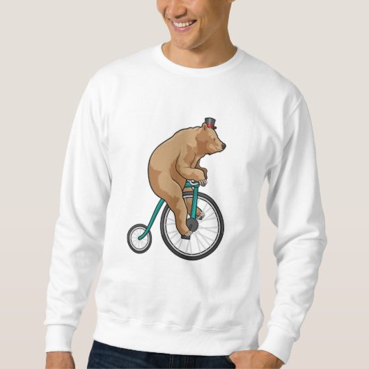 Beer in Circus met fiets Trui (Voorkant)