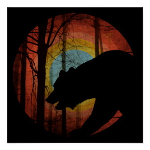 BEER IN DE BOSSEN BOS VINTAGE PERFECT POSTER