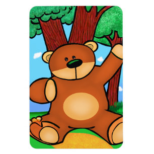 Beer in de grasland - Bear in grassland Magneet