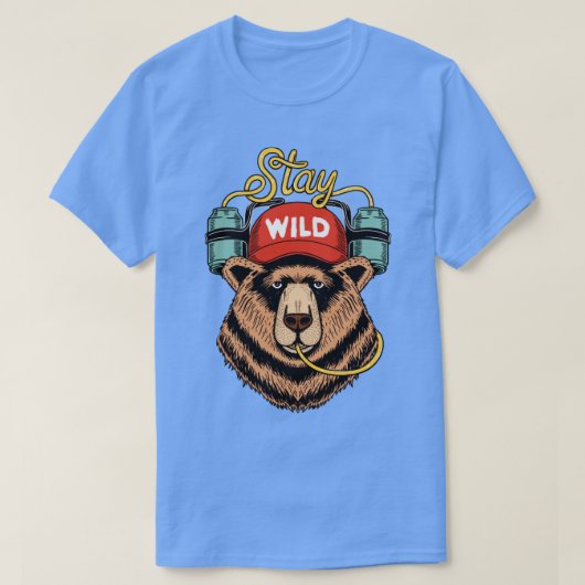 Beer in de natuur blijven t-shirt (Design voorkant)