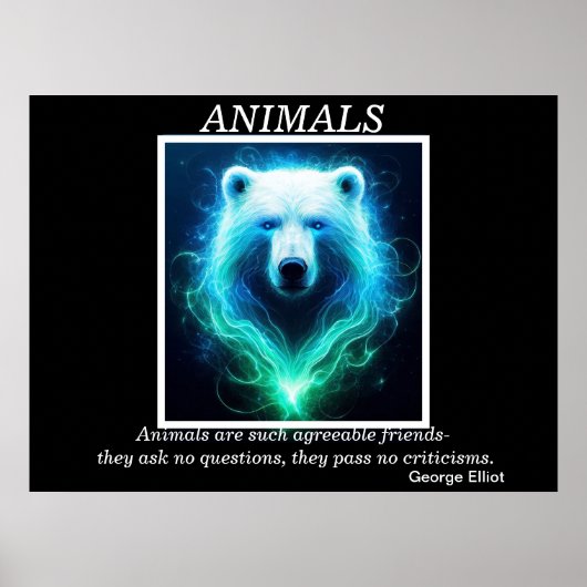 BEER in de nevel: Neon Poster (Voorkant)