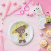 Beer in de regen papieren bordje (Feest)