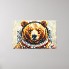 BEER IN DE RUIMTE-10 CANVAS AFDRUK