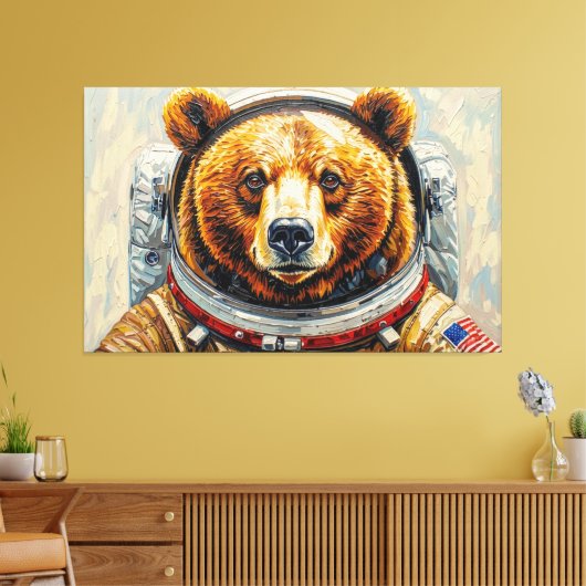 BEER IN DE RUIMTE-10 CANVAS AFDRUK (Insitu (Woonkamer))