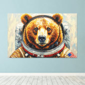 BEER IN DE RUIMTE-10 CANVAS AFDRUK (Insitu (Houten vloer))