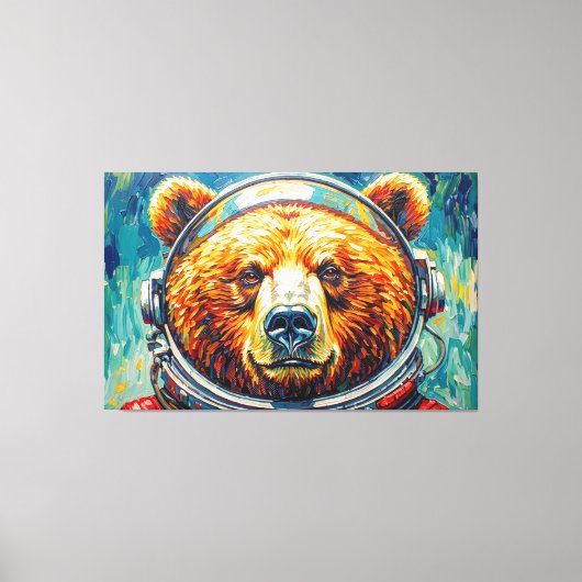 BEER IN DE RUIMTE-3 CANVAS AFDRUK (Voorkant)