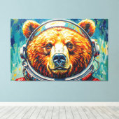 BEER IN DE RUIMTE-3 CANVAS AFDRUK (Insitu (Houten vloer))