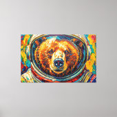 BEER IN DE RUIMTE-5 CANVAS AFDRUK (Voorkant)