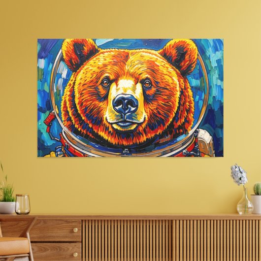 BEER IN DE RUIMTE-8 CANVAS AFDRUK (Insitu (Woonkamer))