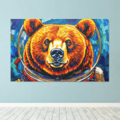 BEER IN DE RUIMTE-8 CANVAS AFDRUK (Insitu (Houten vloer))