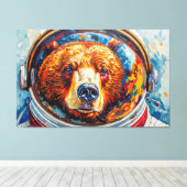 BEER IN DE RUIMTE-9 CANVAS AFDRUK (Insitu (Houten vloer))