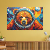 BEER IN DE RUIMTE CANVAS AFDRUK (Insitu (Woonkamer))