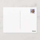 Beer in de sneeuw briefkaart (Achterkant)