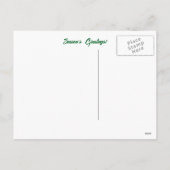 Beer in de sneeuw Kerstseizoenen Groeten Feestdagenkaart (Achterkant)