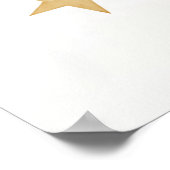 Beer in een ballon 1e verjaardag welkomstbord poster (Hoek)