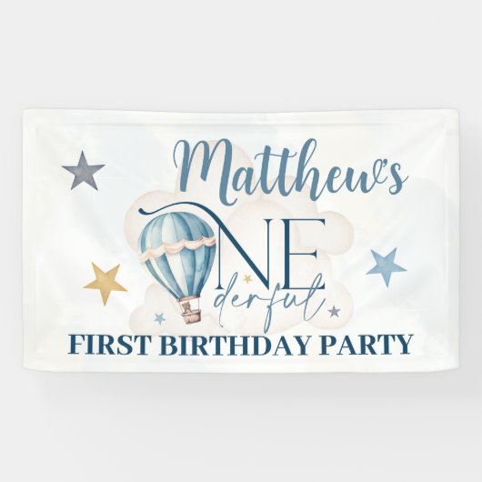Beer in een ballon 91cm x 152cm Party Banner (Horizontaal)
