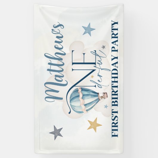 Beer in een ballon 91cm x 152cm Party Banner (Verticaal)