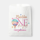 Beer in een ballon witte gunst zakken bedankzakje (Voorkant)