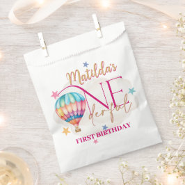 Beer in een ballon witte gunst zakken bedankzakje