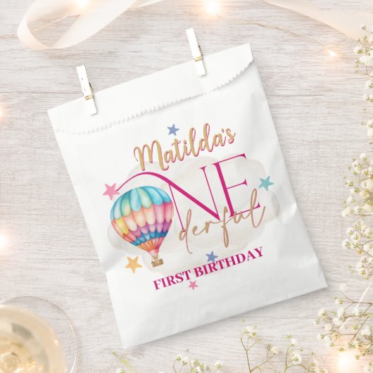 Beer in een ballon witte gunst zakken bedankzakje (Geknipt)