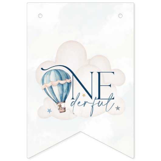 Beer in een ballonpartij Bunting Banner (Derde vlag)