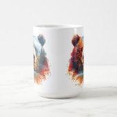 Beer in een herfstbos koffiemok (Center)