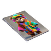 Beer in een kleurrijk gewaad notitieboek (Rechterzijde)