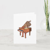 Beer in een Snowy Forest Waterverf Blank Bedankkaart (Voorkant)