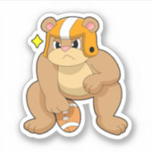 Beer in Football Sport Sticker (Voorkant)