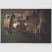 Beer in Gentleman's Clothing 4 Decoupage Paper Tissuepapier (Voorkant)