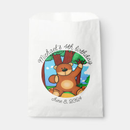 Beer in grasland verjaardag bedankzakje