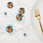 Beer in grasland verjaardag confetti (Groep)