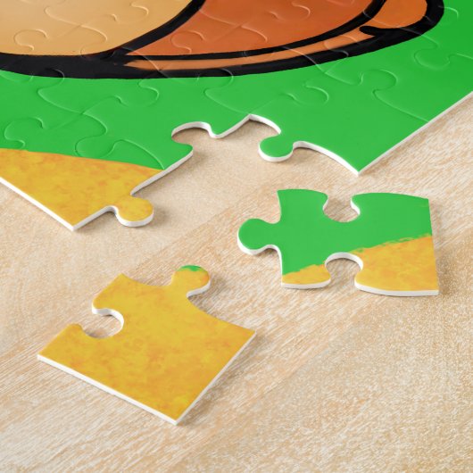 Beer in grassland legpuzzel (Zijkant)