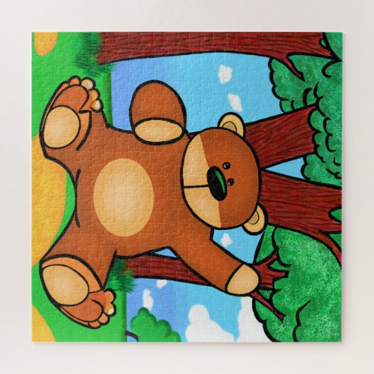 Beer in grassland legpuzzel (Horizontaal)